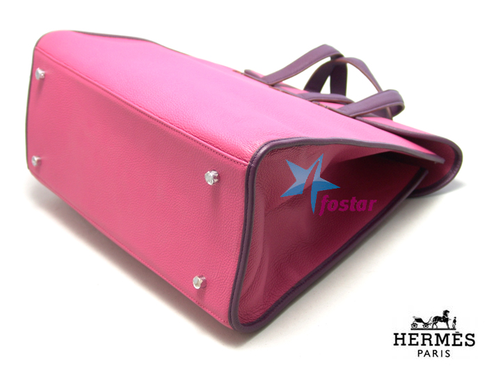 Большая пляжная сумка Hermes 505095PINK-VIOLET